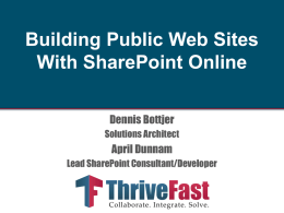 Branding Public Websites With SharePoint Online