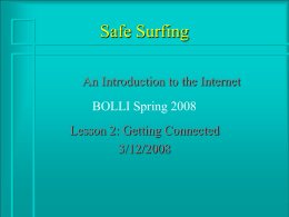 Safe Surfing - Amazon Web Services