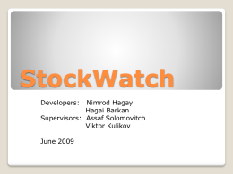 StockWatch -final Presentation