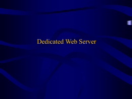 dedicated Web server