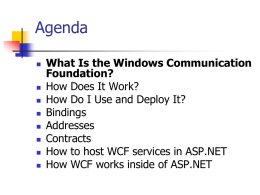 How to host WCF services in ASP.NET