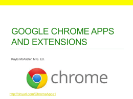 google chrome apps and extensions
