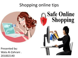 Shopping online tips