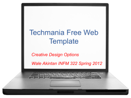 Techmania Free Web Template