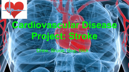 Cardiovascular Disease Project: Stroke