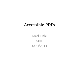 Accessible PDFs SCIT Notes