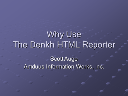 Why Use Denkh