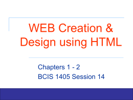 HTML Chapter 1-2