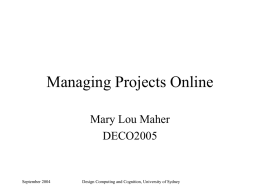 Shared online project management