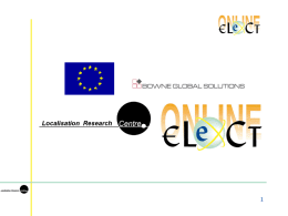 ELECTonline - Localisation Research Centre