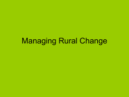 Managing Rural Change