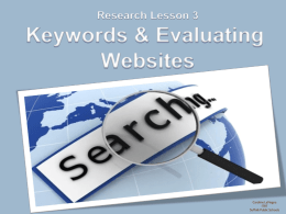 Today`s PowerPoint Research Lesson 3