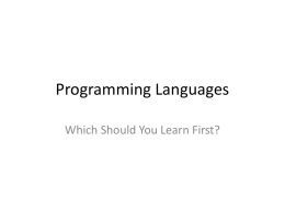 ProgrammingLanguagesx