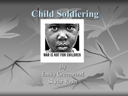 Child Soldiering