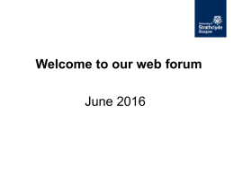 Web forum presentation June 2016