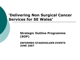 Velindre NHS Trust Mid Year Review 2006/2007