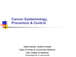 L1-Cancer Epidemiology 2015