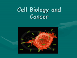 Cell Biology And Cancer