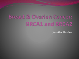 Genetic risk & breast cancer