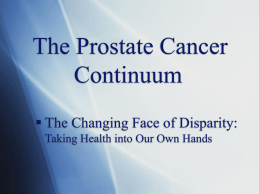 WWPCC: The Prostate Cancer Continuum