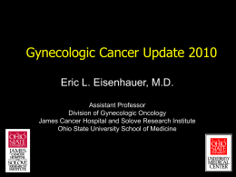 Gynecologic Cancer Update 2010 - Scioto County Medical Society