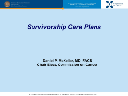 Survivorship Care Plans