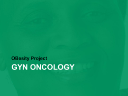 Obesity & Gyn Oncology