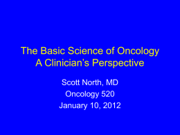 The Basic Science of Oncology A Clinician`s Perspective