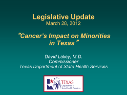 MinorityCancerAwareness-032712 - Texas Department of State