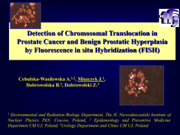 Detection of Chromosomal Translocation in Prostate Cancer