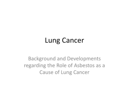 Lung Cancer - Dinsmore & Shohl