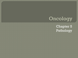 Oncology - Lectures