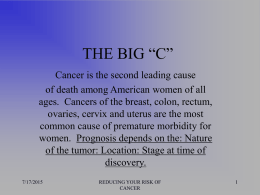 Cancer and Chronic Disease