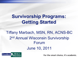 Slide Title Text - Wisconsin Cancer Council