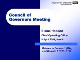 Council of Governors Meeting