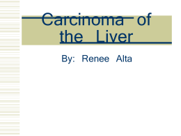 Carcinoma of the Liver