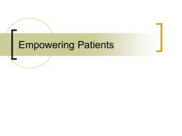 Empowering Patients - Cancer Patient Navigation Study