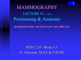 mammography lecture part 1 & 2