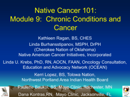 Cancer - Native American Cancer Research