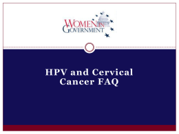 What causes cervical cancer?