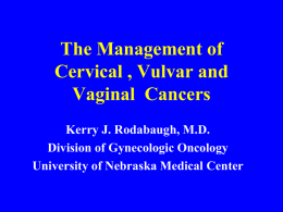 Cervical and Vulvar Cancer
