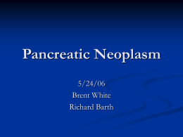 Pancreatic Neoplasms - Dartmouth