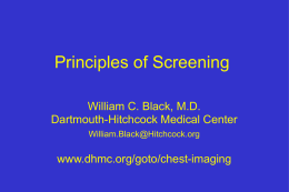Overview of Screening for Lung Cancer - Dartmouth