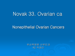 Novak 33. Ovarian ca
