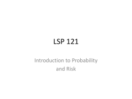 Probability and Risk