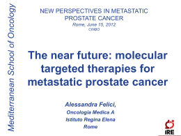 The near future: molecular targeted therapies for metastatic prostate