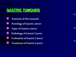 Types of Gastric cancer