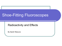 Shoe-Fitting Fluoroscopes