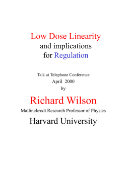 lowdose - Harvard University Department of Physics