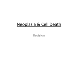 Neoplasia and cell death peer teaching slides